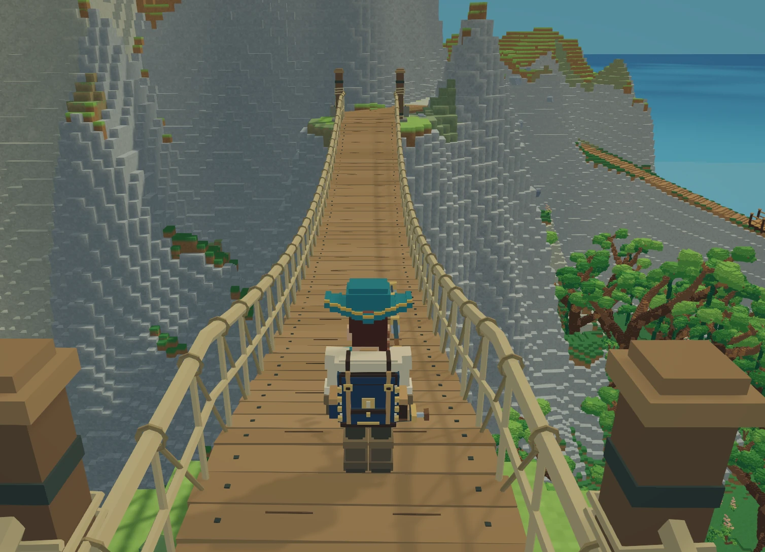 Between sky and cliffs